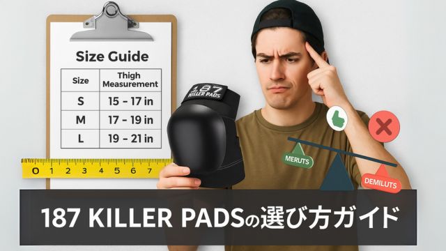 187 KILLER PADSを選ぶためのサイズガイドと比較画像