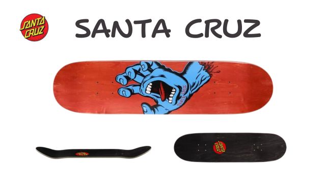 SANTA CRUZ スケートボード デッキ SCREAMING HAND DECK 8.0インチ