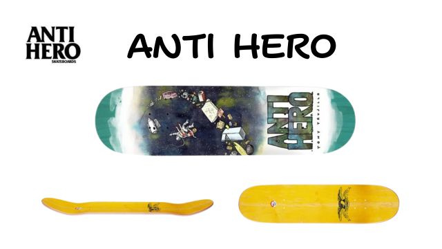 ANTI HERO アンタイヒーロー スケートボード デッキ TRUJILLO SPACE JUNK DECK 8.06インチ