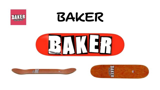 BAKER スケボー デッキ BRAND LOGO WHITE DECK 7.5インチ 8.0インチ 8.25インチ